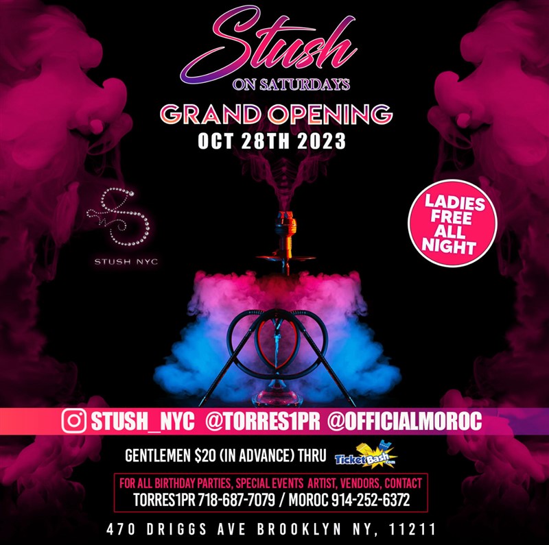 Grand Opening STUSH ON SATURDAYS