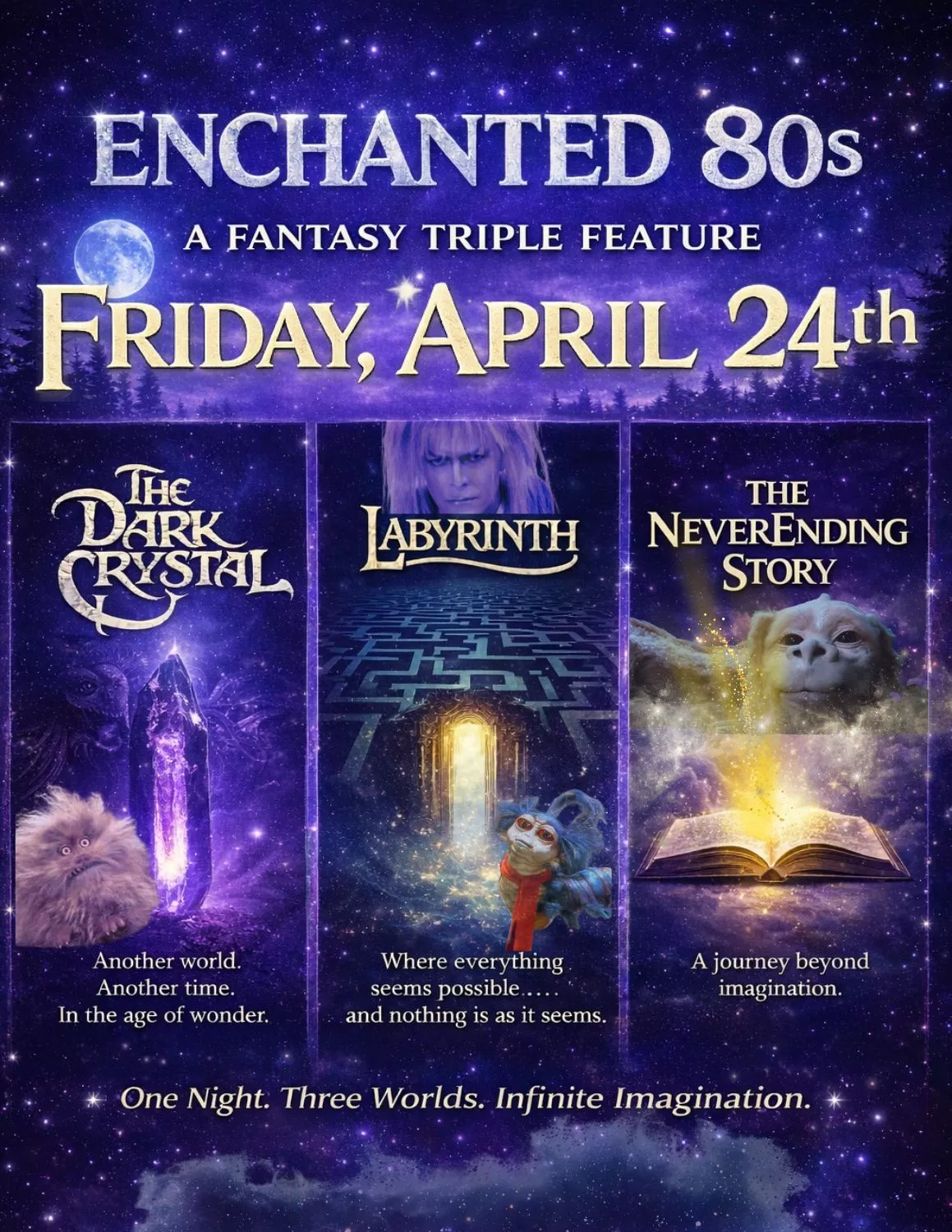 Enchanted 80s: A Fantasy Triple Feature image