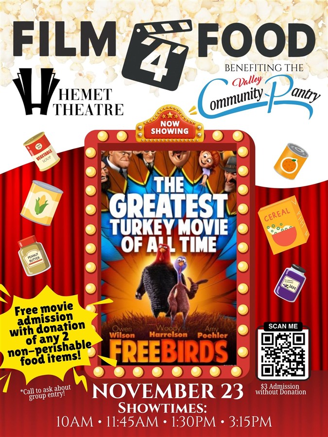 Film 4 Food - Benefiting the Valley Community Pantry