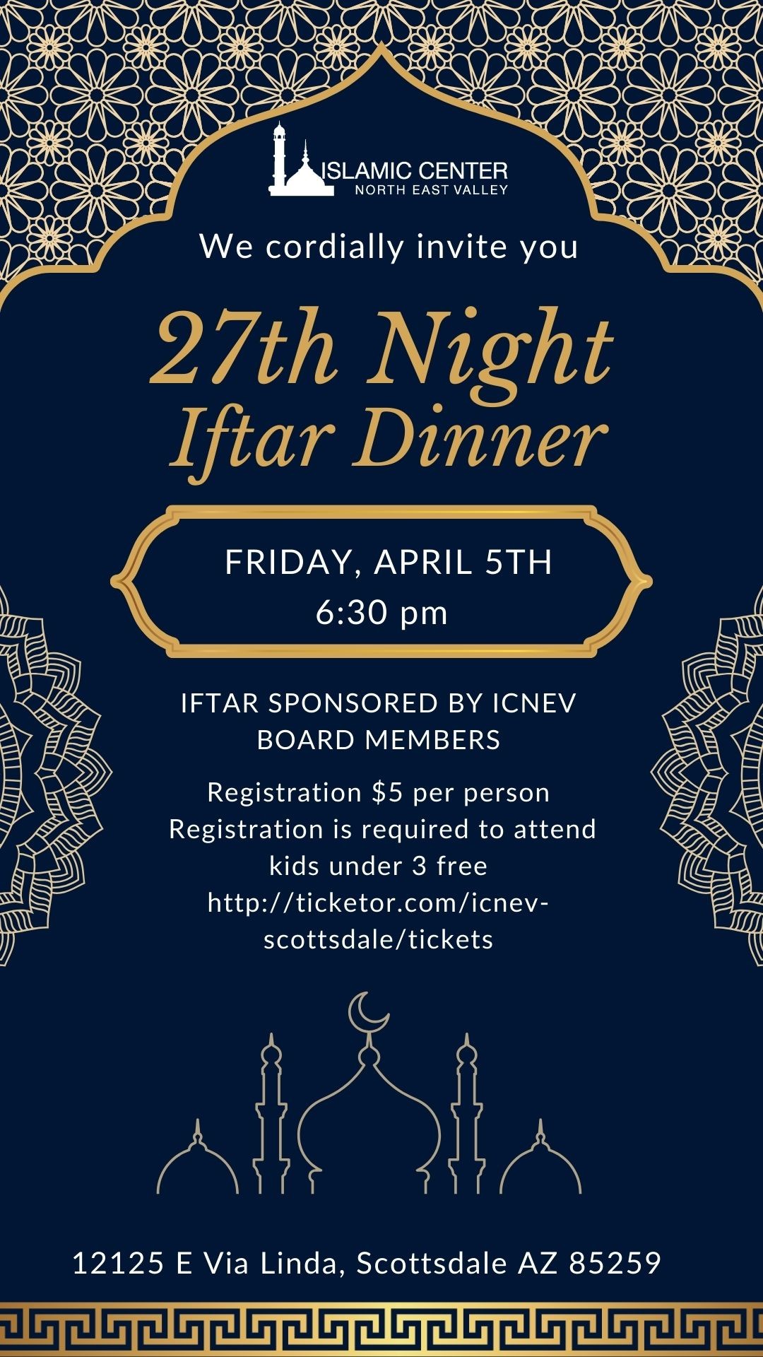 ICNEV Board Sponsored Iftar image