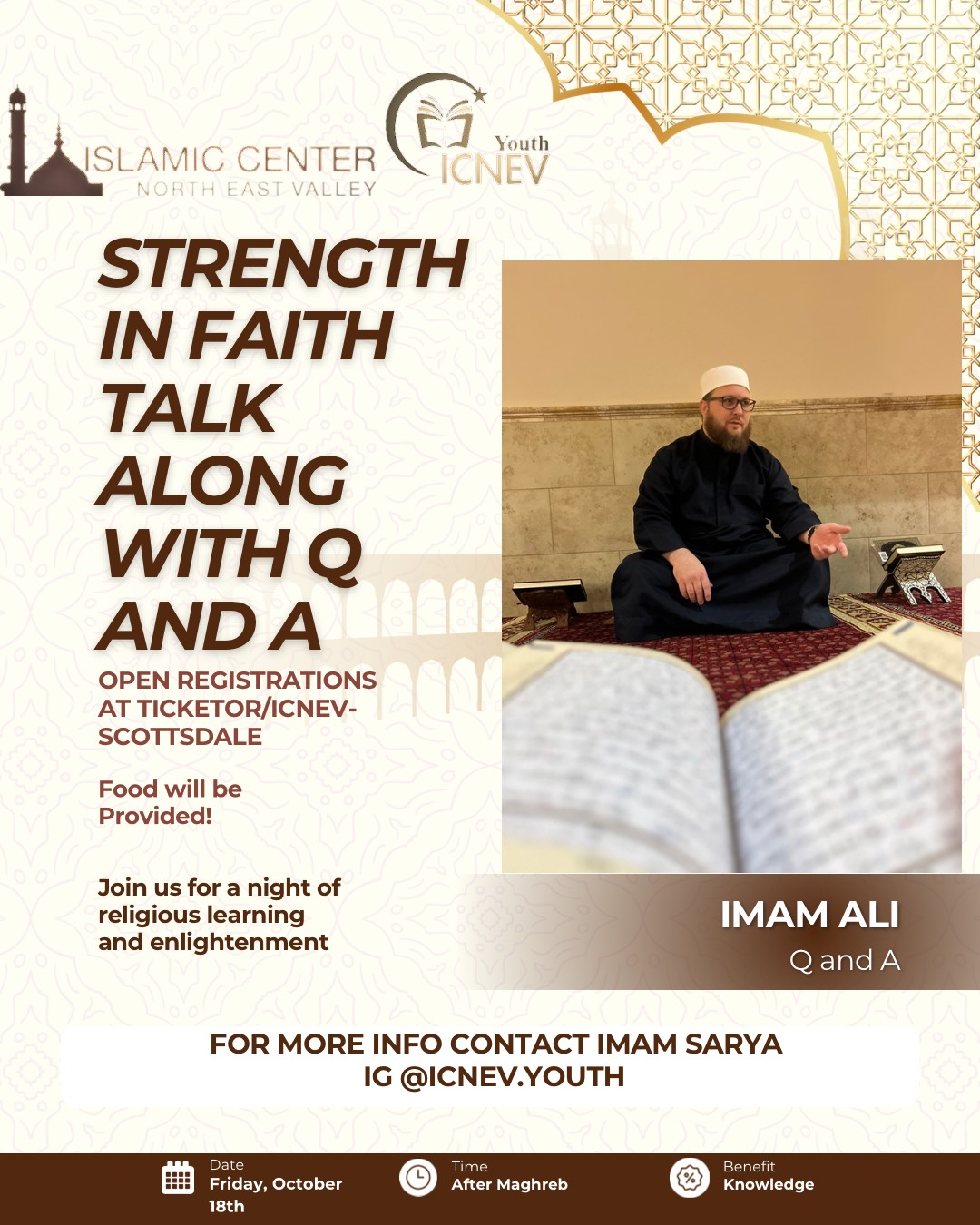 Strength in Faith and Q and A with Imam Ali Halaqah image