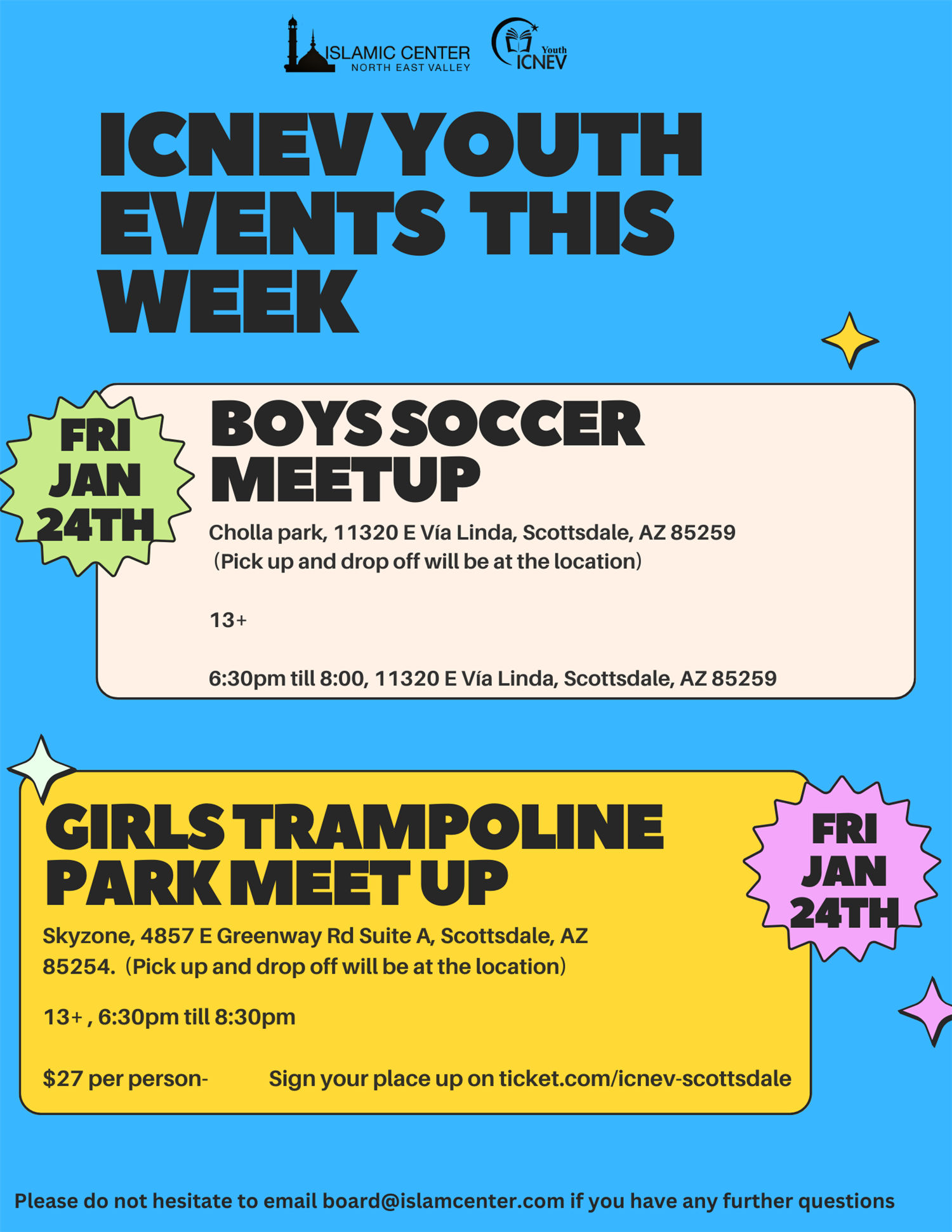Girls Trampoline park event image