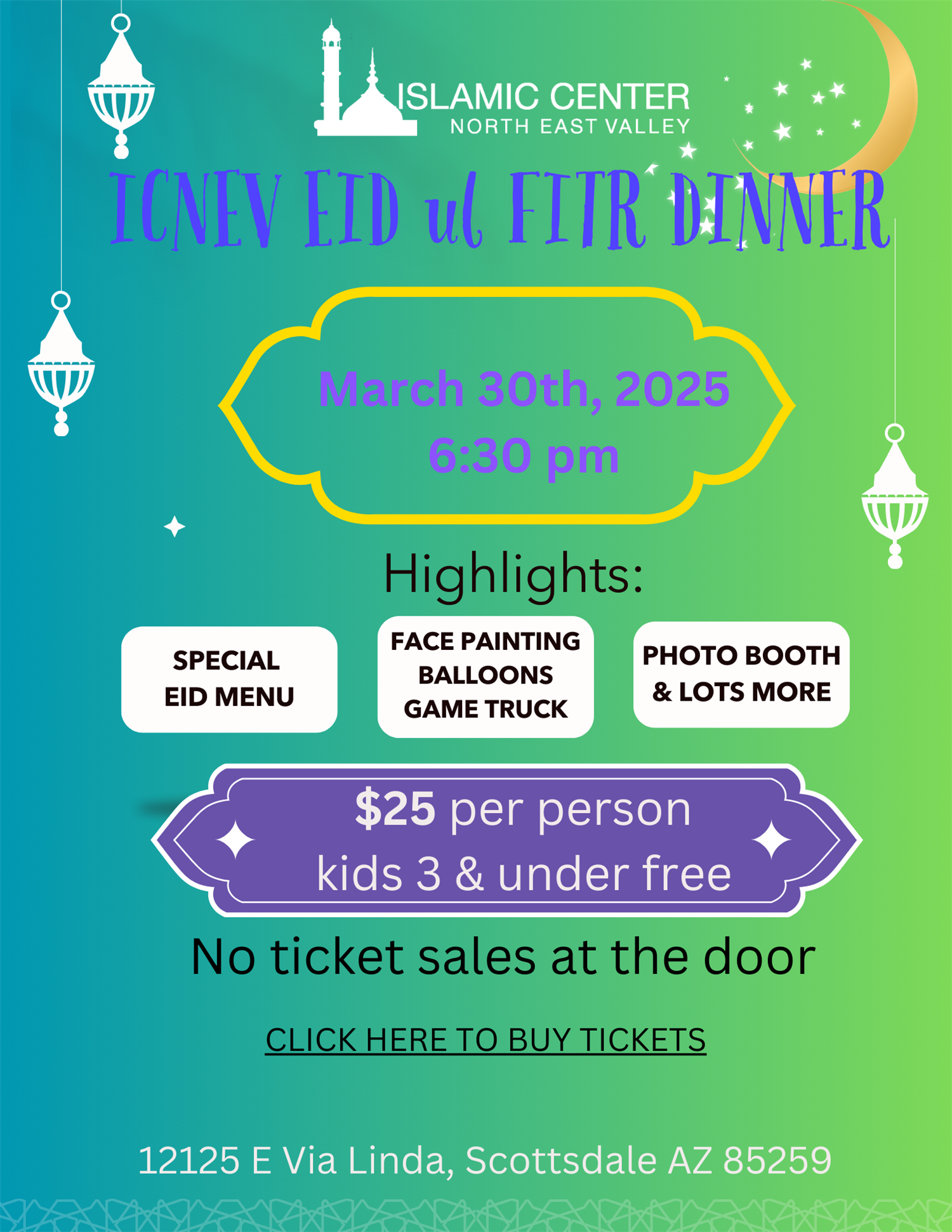 ICNEV Eid Dinner: Sunday March 30th image