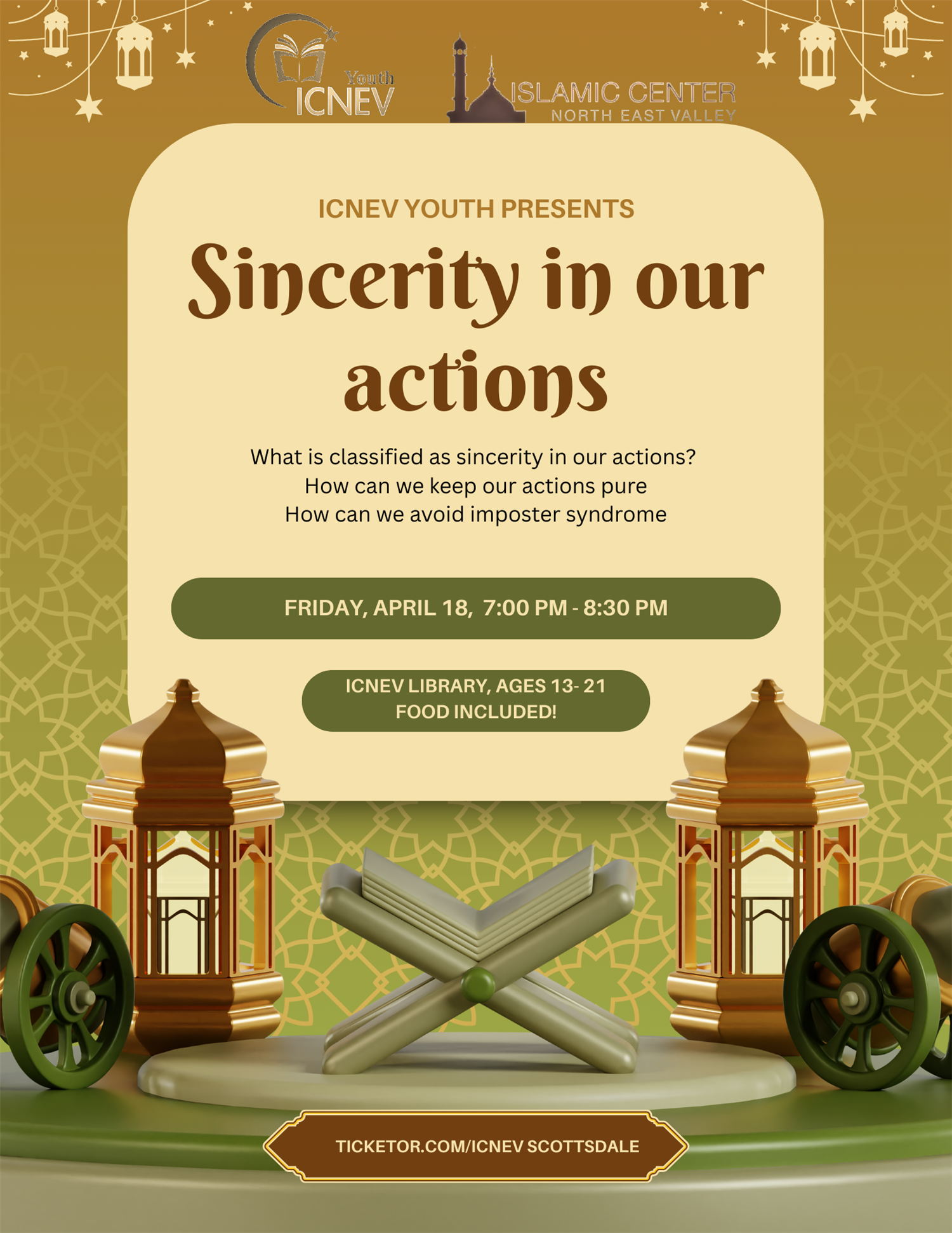 Being sincere in our actions youth halaqah image