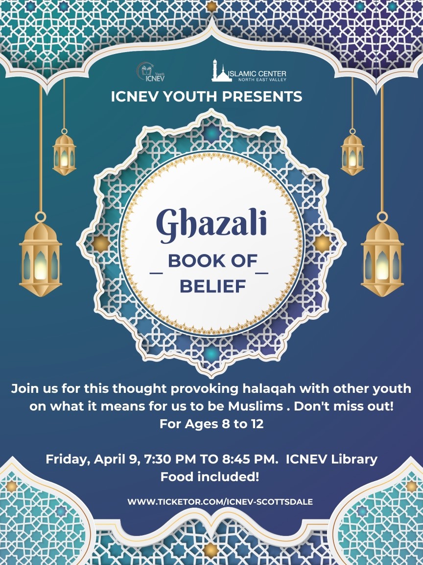 Friday night middle schoolers event: Book of beliefs  flyer