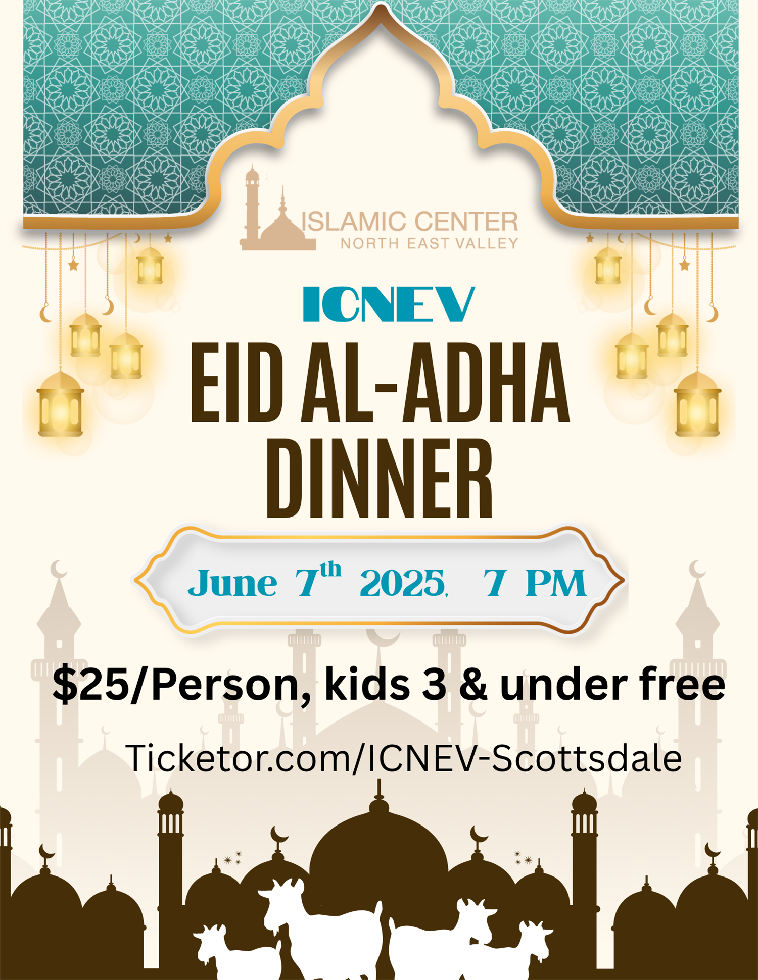 ICNEV Eid-ul-Adha Dinner  flyer