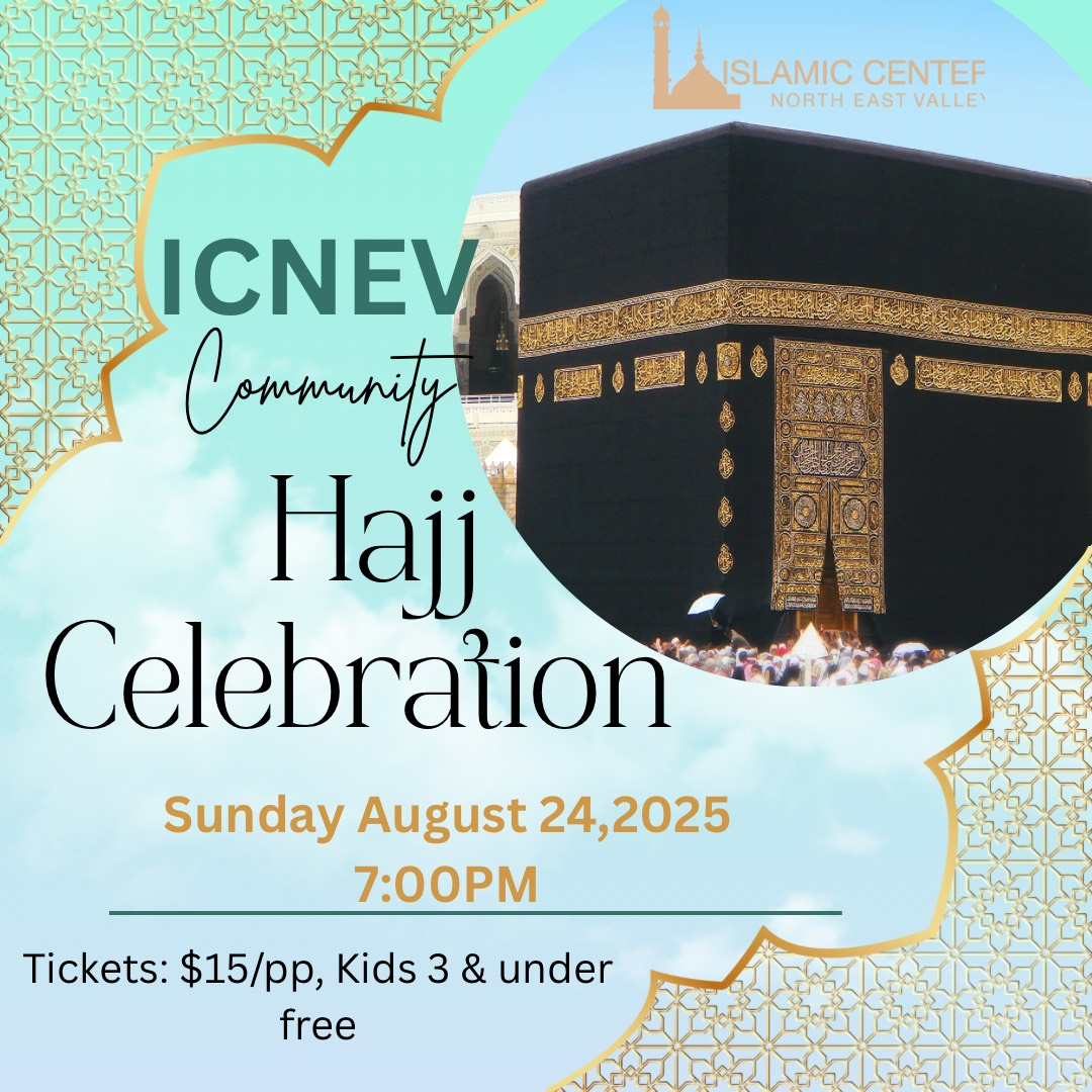 ICNEV Hajj Celebration  flyer