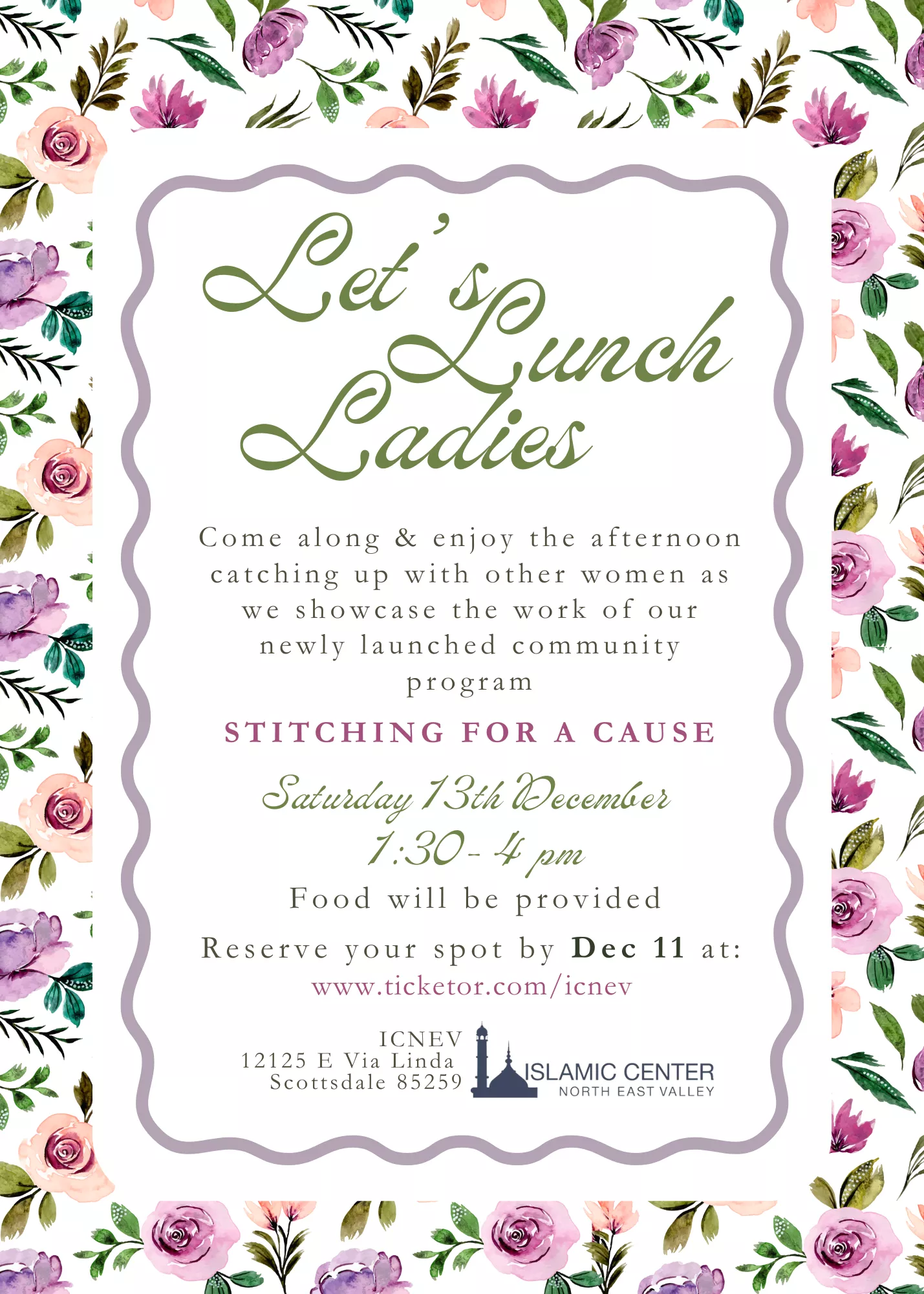Ladies Lunch showcasing - Stitching for a Cause image
