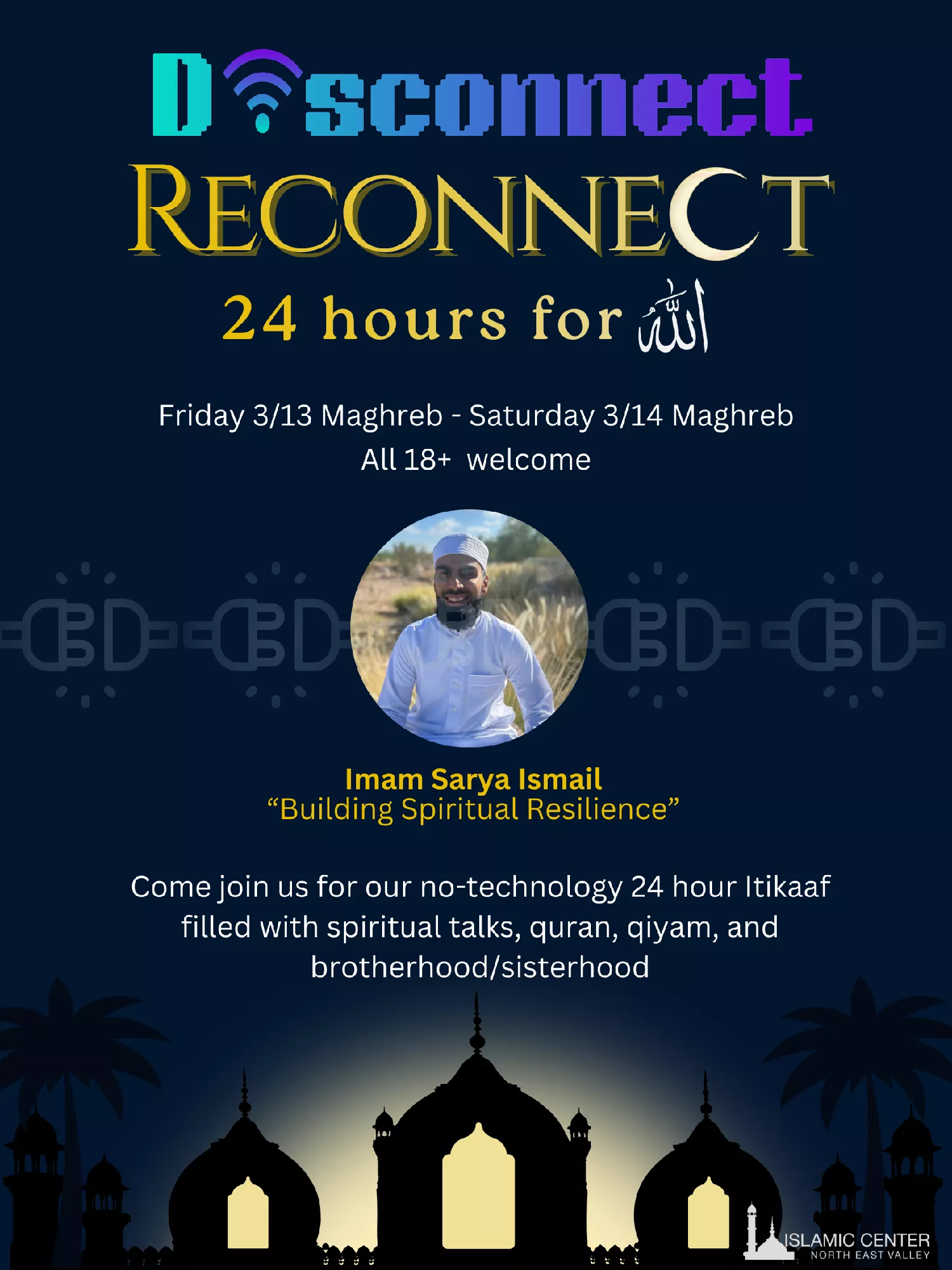 24 hour Itikaaf (18+) image