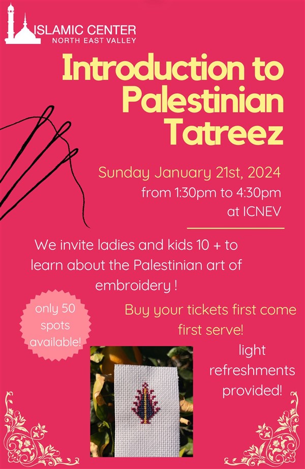 Introduction to Palestinian Tatreez