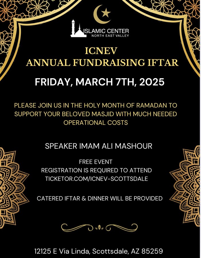 ICNEV Fundraising Dinner, Friday March 7th