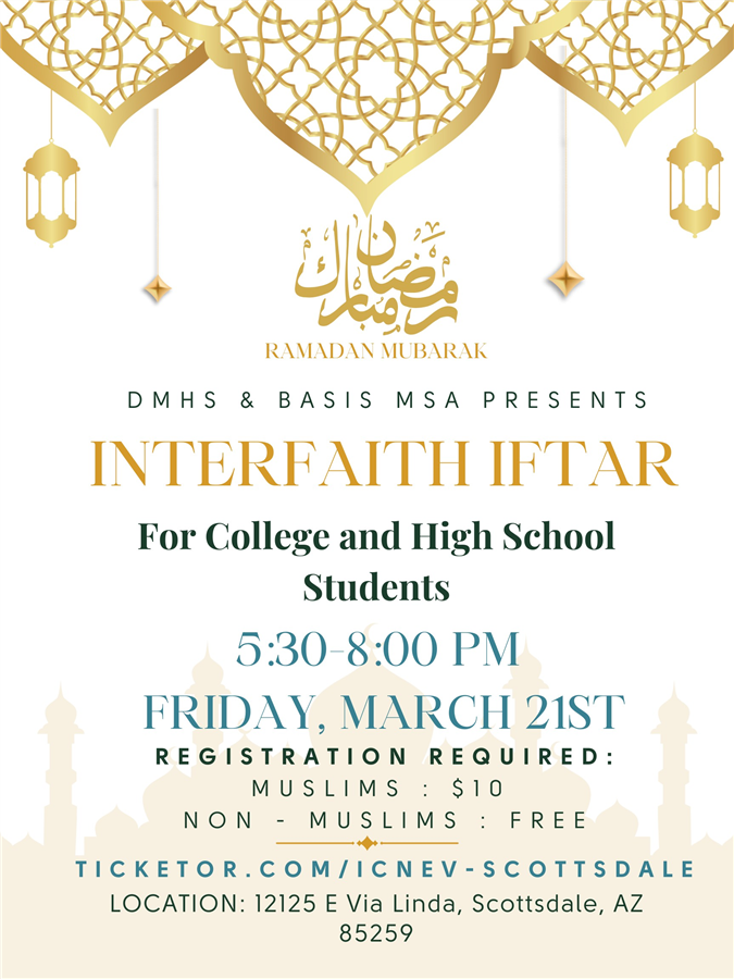 DMHS and BASIS MSA Youth Interfaith Iftar