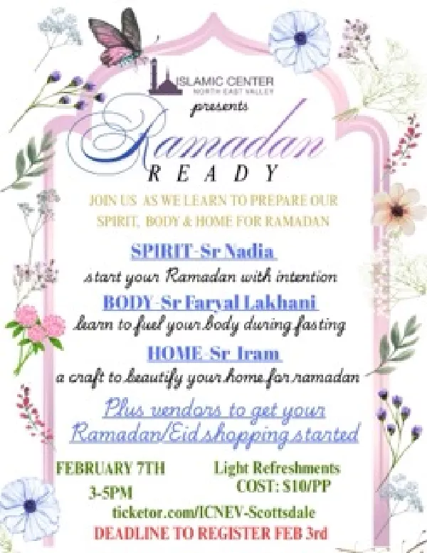Get Information and buy tickets to Ramadan Ready  on ICNEV Scottsdale