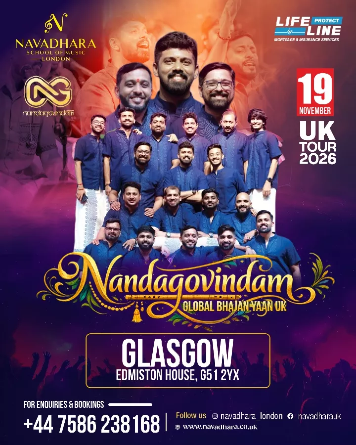 Get Information and buy tickets to Nandagovindam Global Bhajan Yaan Glasgow on Navadhara School Of Music