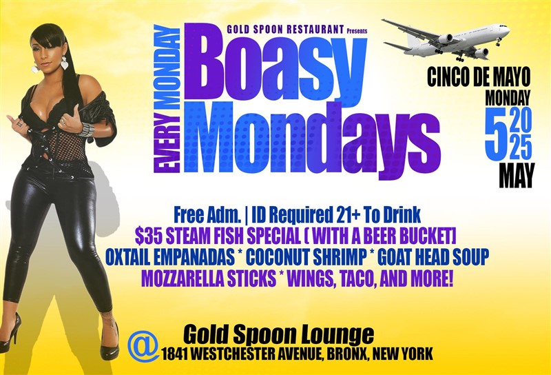 Obtenez des informations et achetez des billets pour BOASY MONDAYS  sur Caribbea Tickets