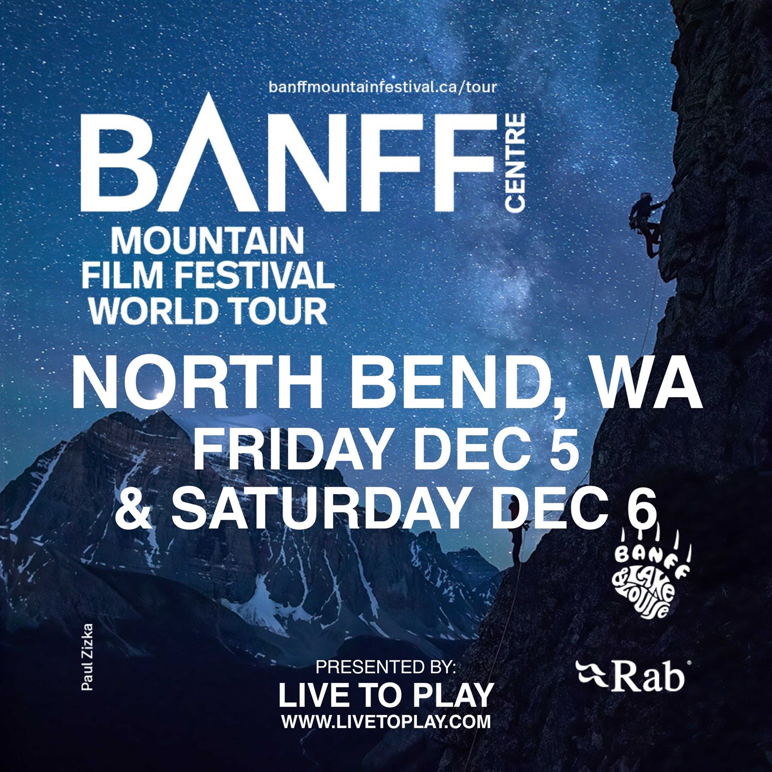 Banff N Bend 2 Shows - Fri 12/5/25 7pm & Sat 12/6/25 7pm image