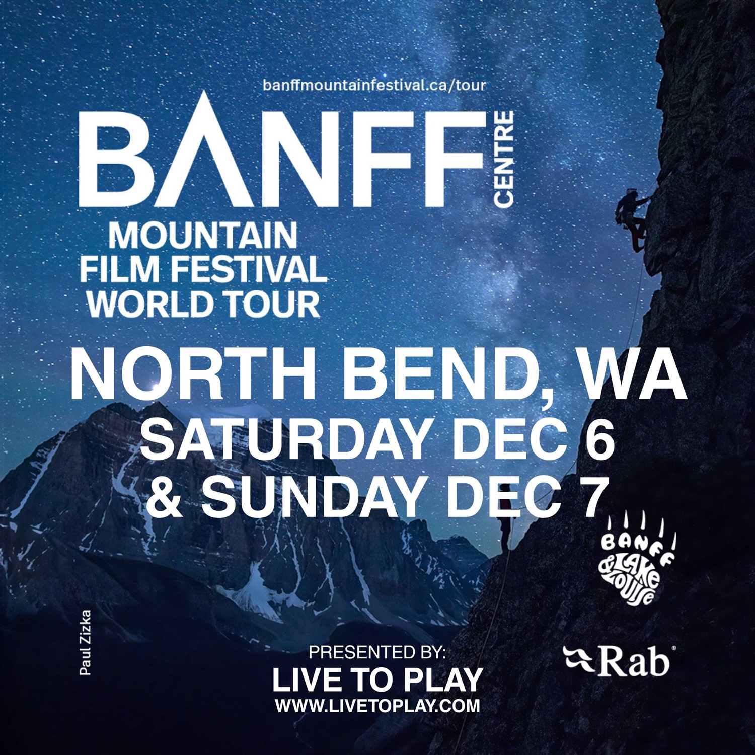 Banff N Bend 2 Shows - Sat 12/6/25 7pm & Sunday 12/7/25 3pm image