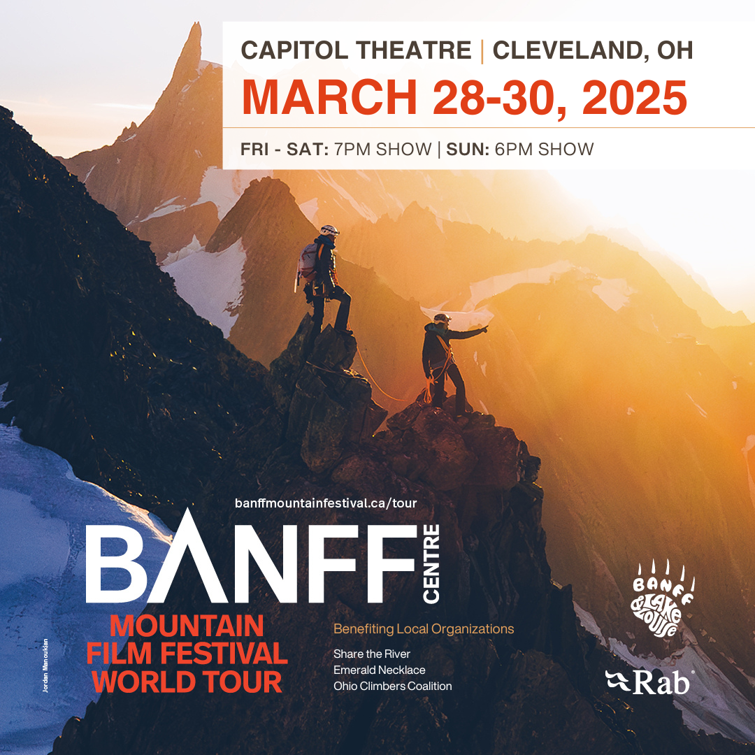 Buy tickets to Cleveland, OH - Banff Mountain Film Festival - Sunday - Sandstone Program Presenting Partners: Rab & Banff and Lake Louise on Mar 30, 18:00 @Capitol Theatre