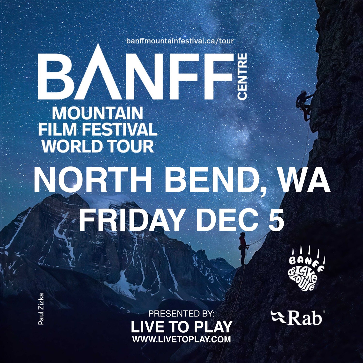 Get information & buy tickets toNorth Bend, WA - Banff Mountain Film Festival - Program B Presenting Partners: Rab & Banff and Lake Louise on Dec 05, 19:00 @North Bend Theatre