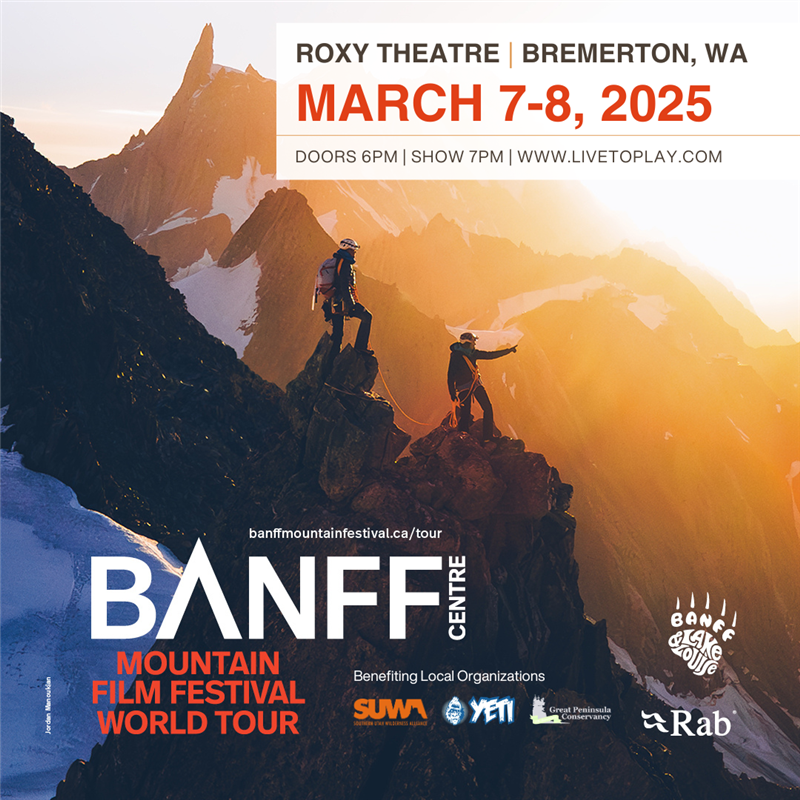 Bremerton. WA - Banff Mountain Film Festival -Saturday -  Quartzite Program