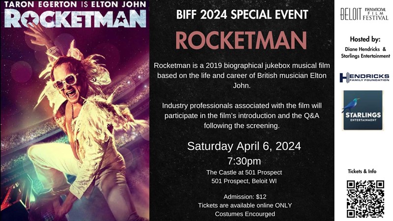 VIP admission to The Golden Hour- Rocketman BIFF