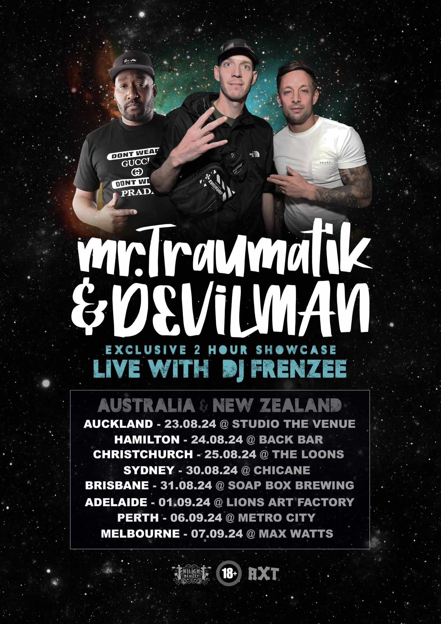 Mr.Traumatik & Devilman W/ DJFrenzee ( Christchurch) image