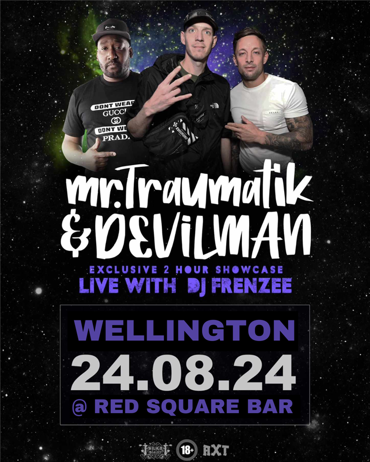 MR.TRAUMATIK & DEVILMAN W/ DJ FRENZEE