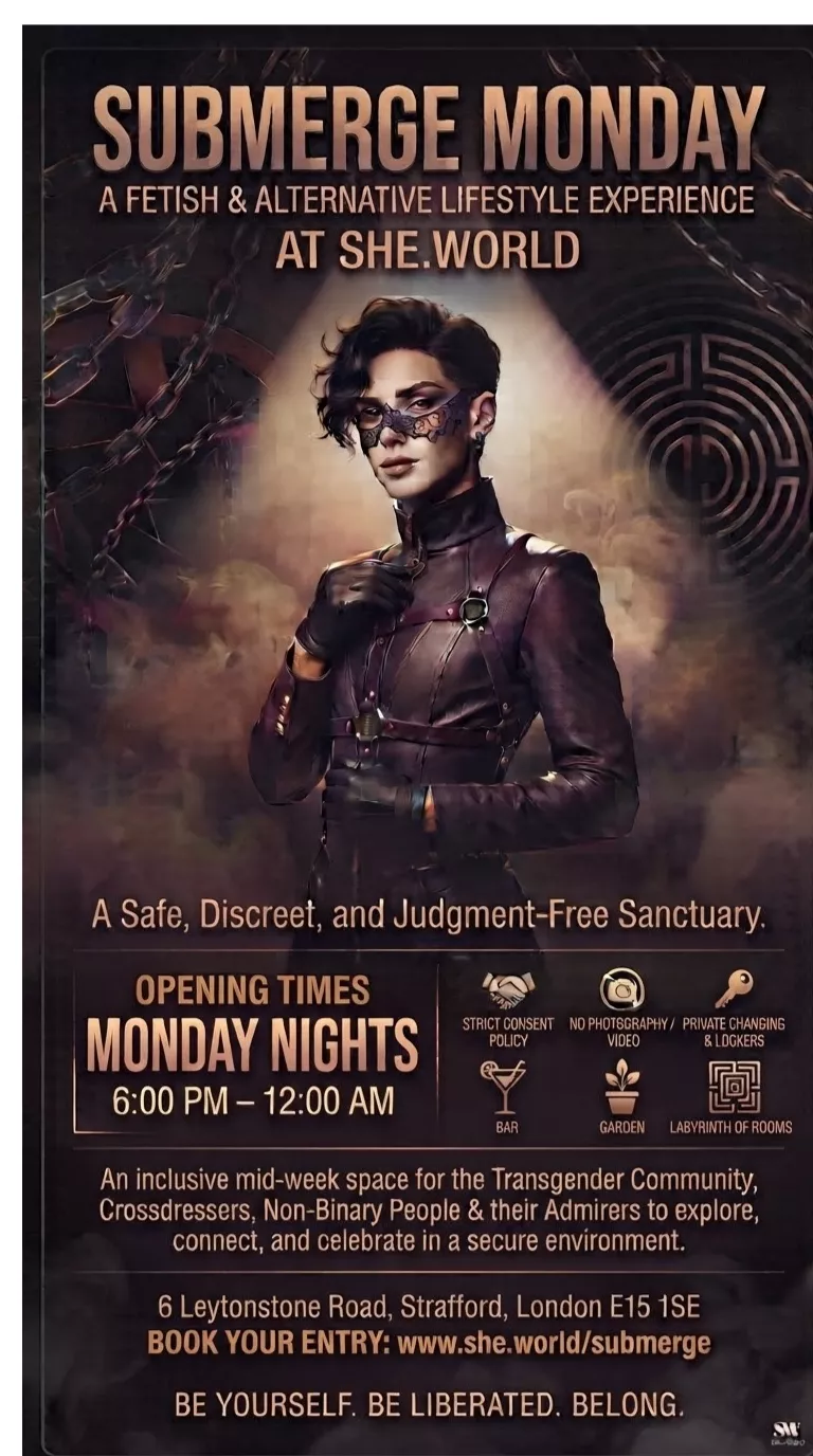 Get information & buy tickets toSubmerge Monday's  on Sep 28, 17:00 @She World | She World
