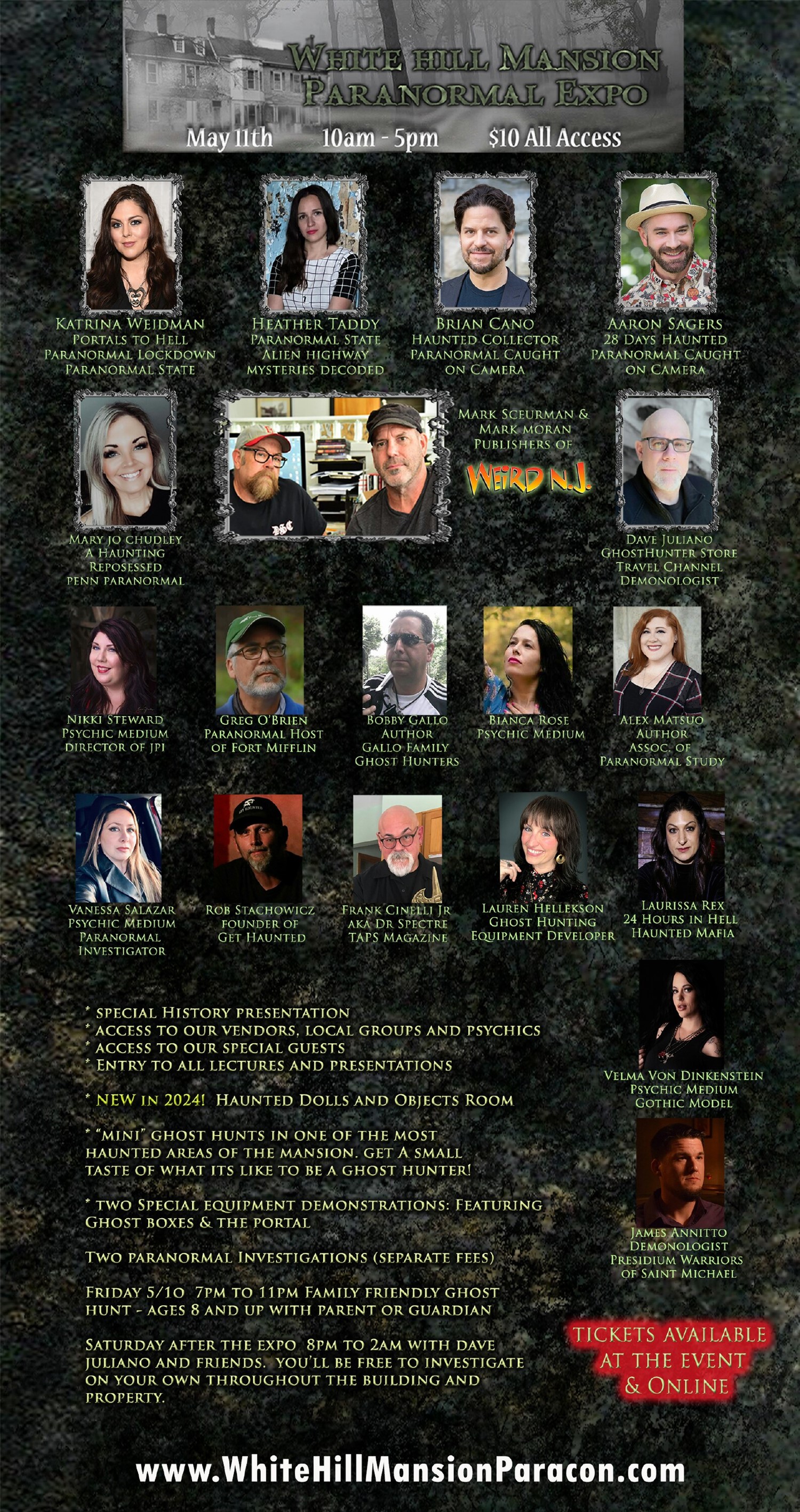White Hill Mansion Paranormal Expo image