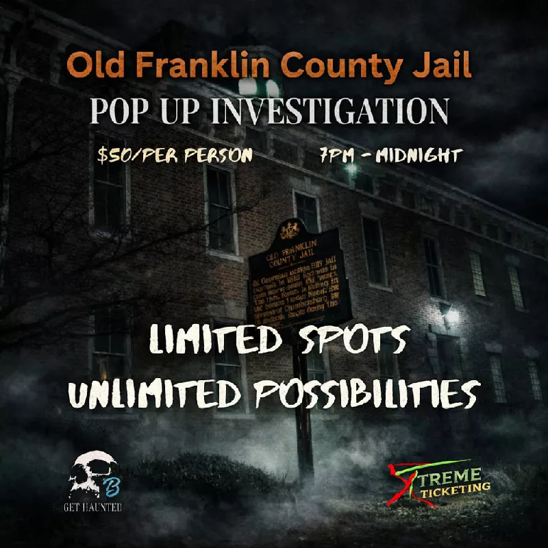 Old Franklin County Jail - POP UP!