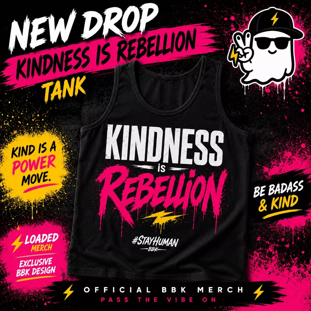 BBK Official Loaded Tank Top - Kindness is Rebellion