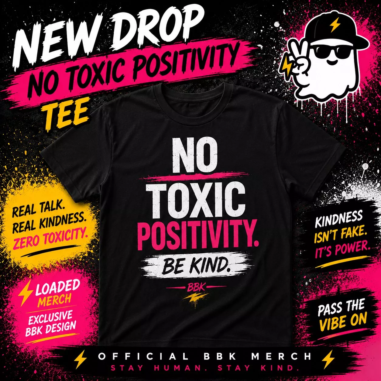 BBK Official Loaded Tee - Stay Human