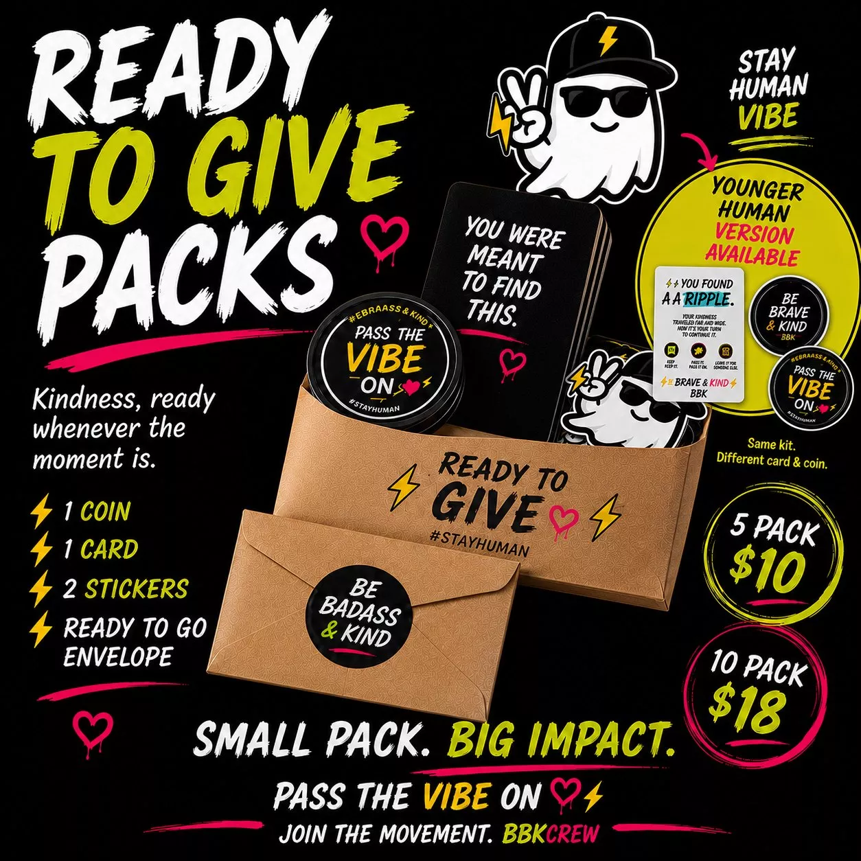BBK Ready-To-Give Packs (5 and 10 Packs)