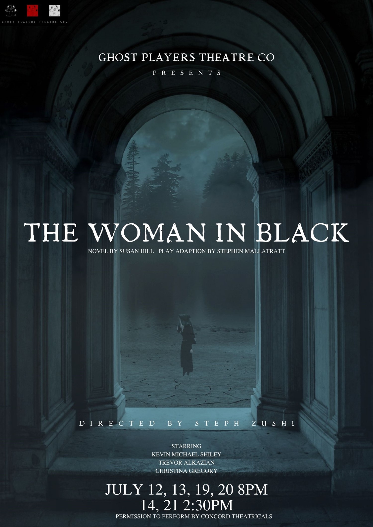 THE WOMAN IN BLACK Presented by Ghost Players Theatre Co. on Jul 23, 00:00@Alemany Theater - Pick a seat, Buy tickets and Get information on GHOST PLAYERS THEATRE CO 