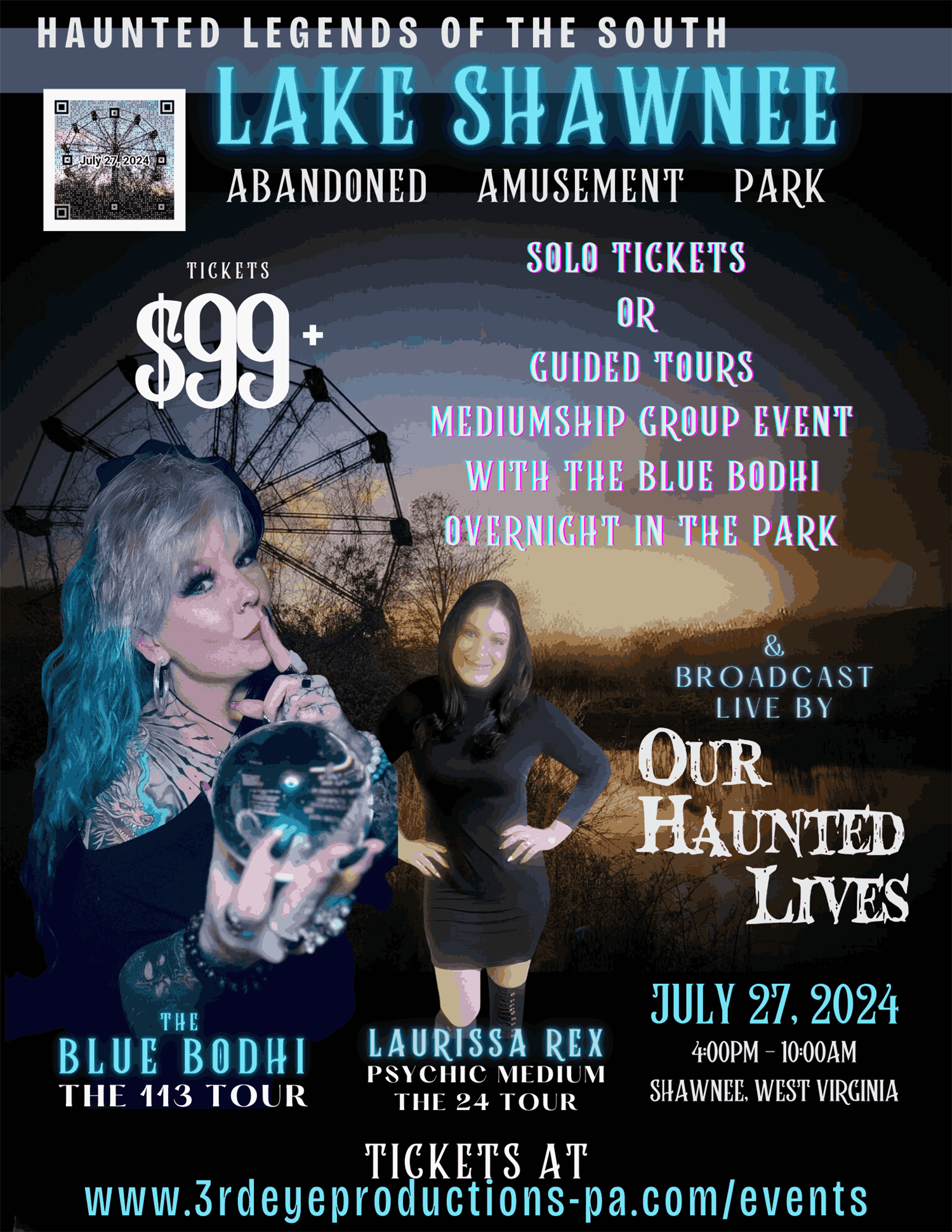 Haunted Legends of the South & Abandoned Lake Shawnee Amusement Park image