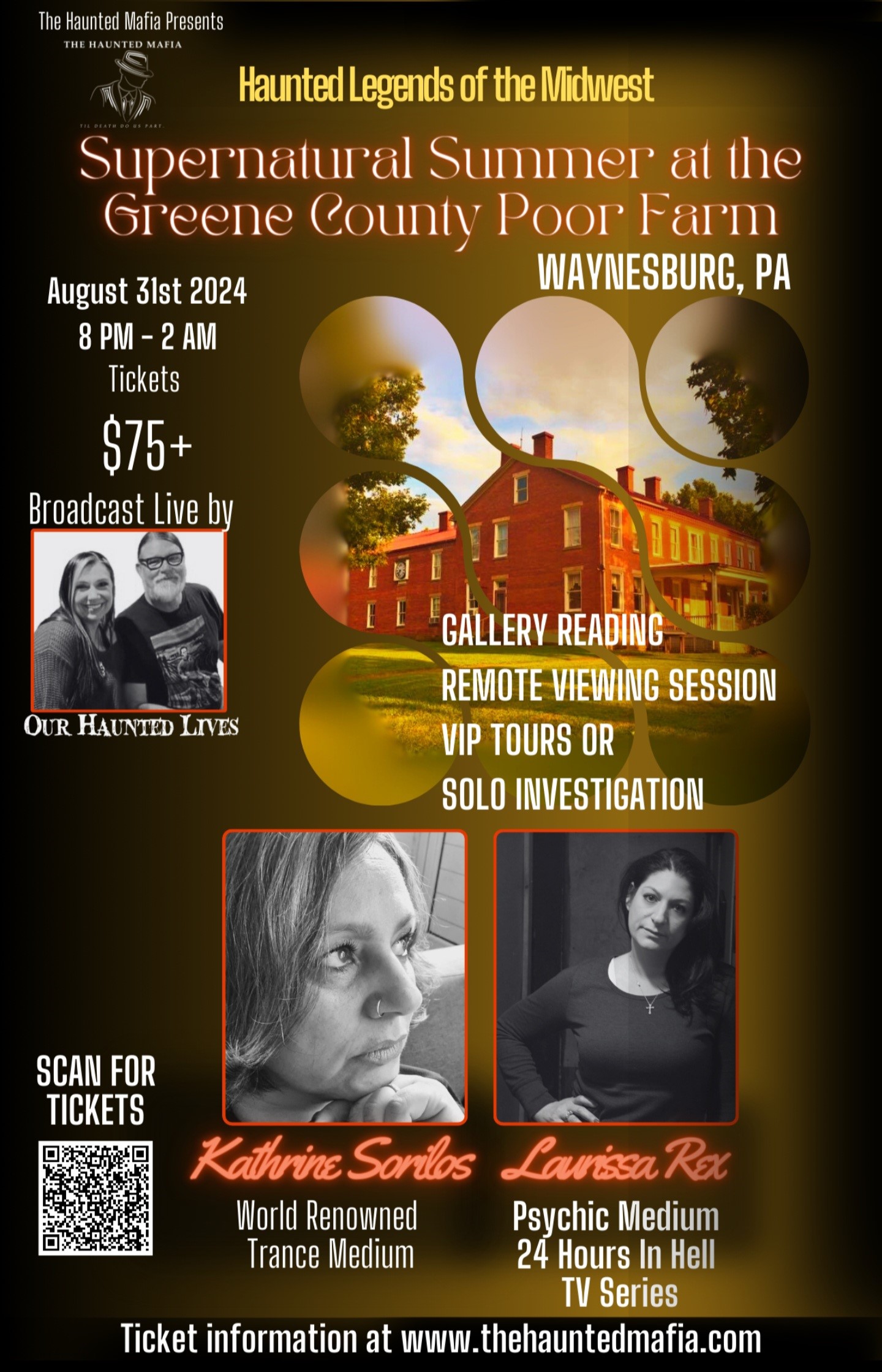 Haunted Legends of the Midwest and the Greene County Poor Farm  on Aug 31, 20:00@Green County Poor Farm - Buy tickets and Get information on Third Eye Event Productions, L 