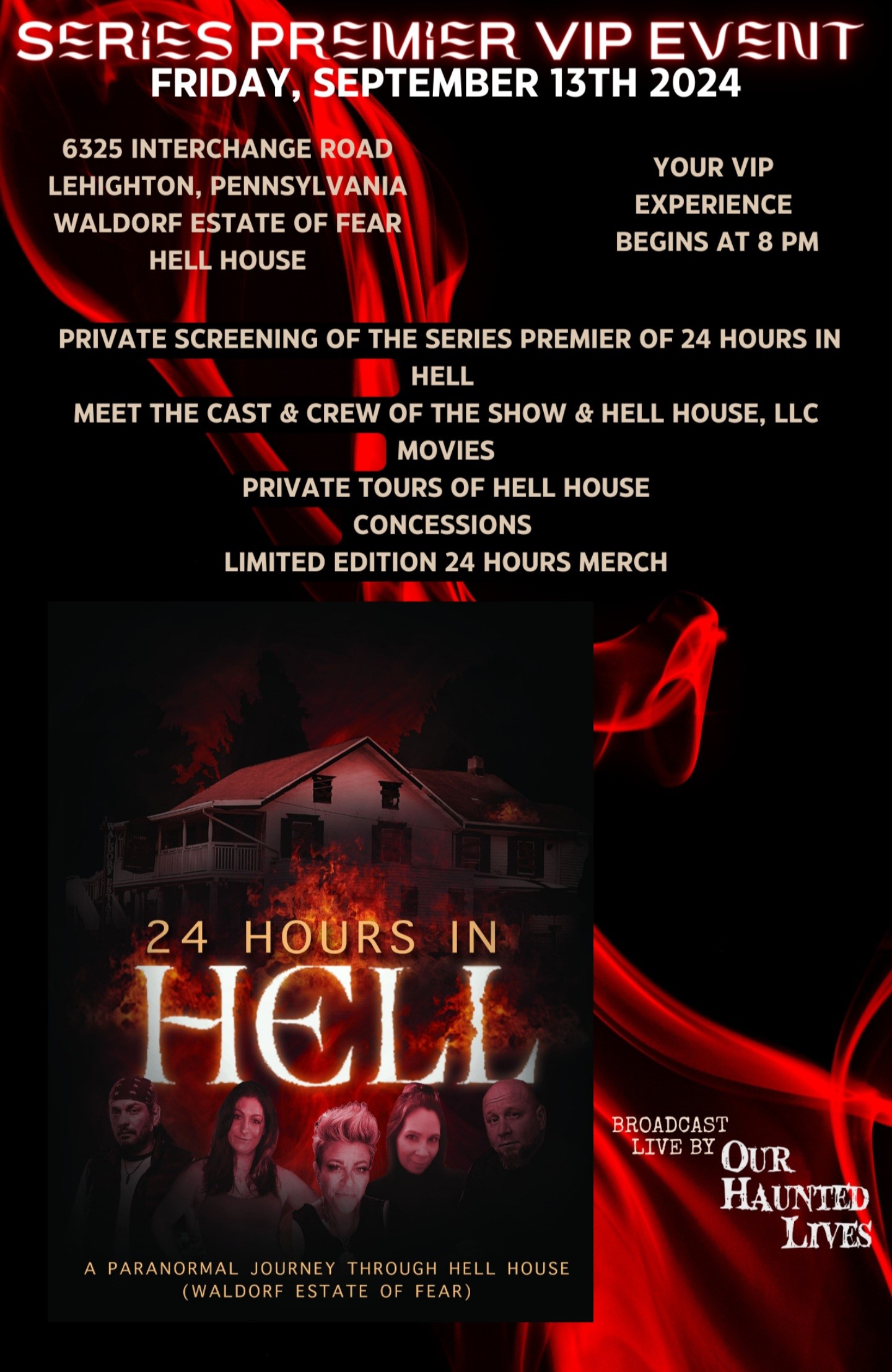 24 Hours in Hell VIP Event  on Sep 13, 20:00@Waldorf Estate of Fear/AKA Hell House - Buy tickets and Get information on Third Eye Event Productions, L 