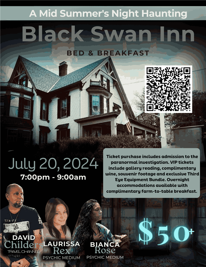 Haunted Legends of New England: A Mid Summer's Night Haunting Black Swann Inn