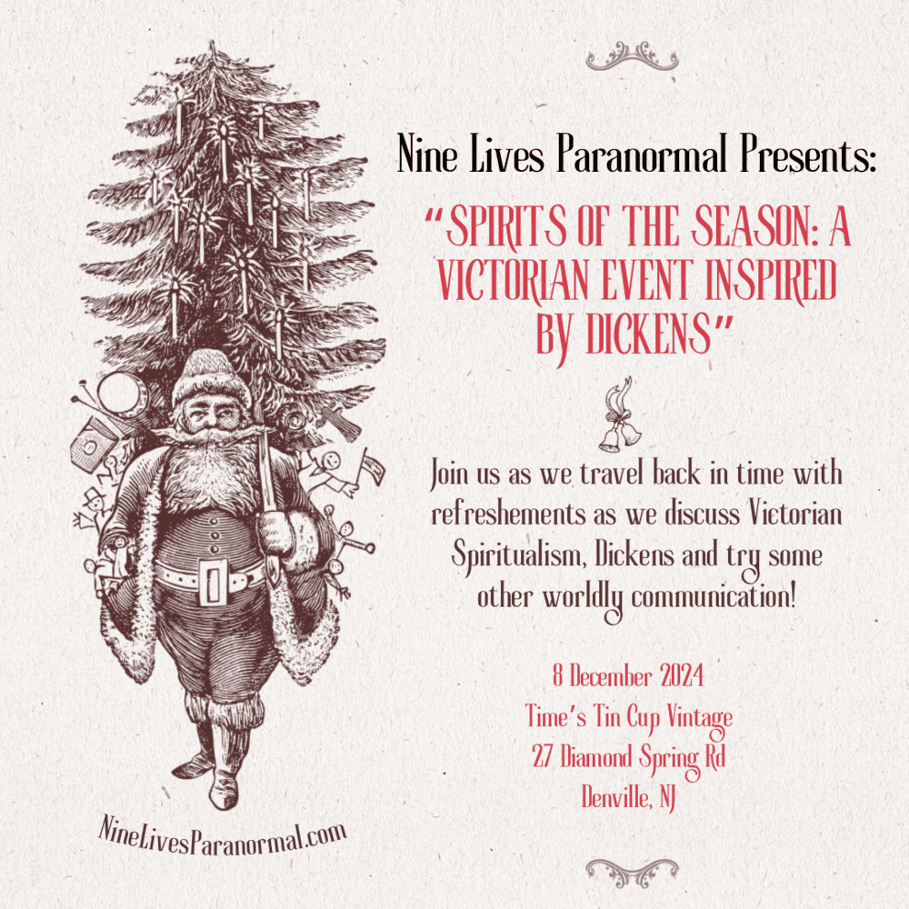 Get information & buy tickets to Spirits of the Season A Victorian Inspired Event on Dec 08, 16:00 @Time's Tin Cup Vintage | Nine Lives Paranormal