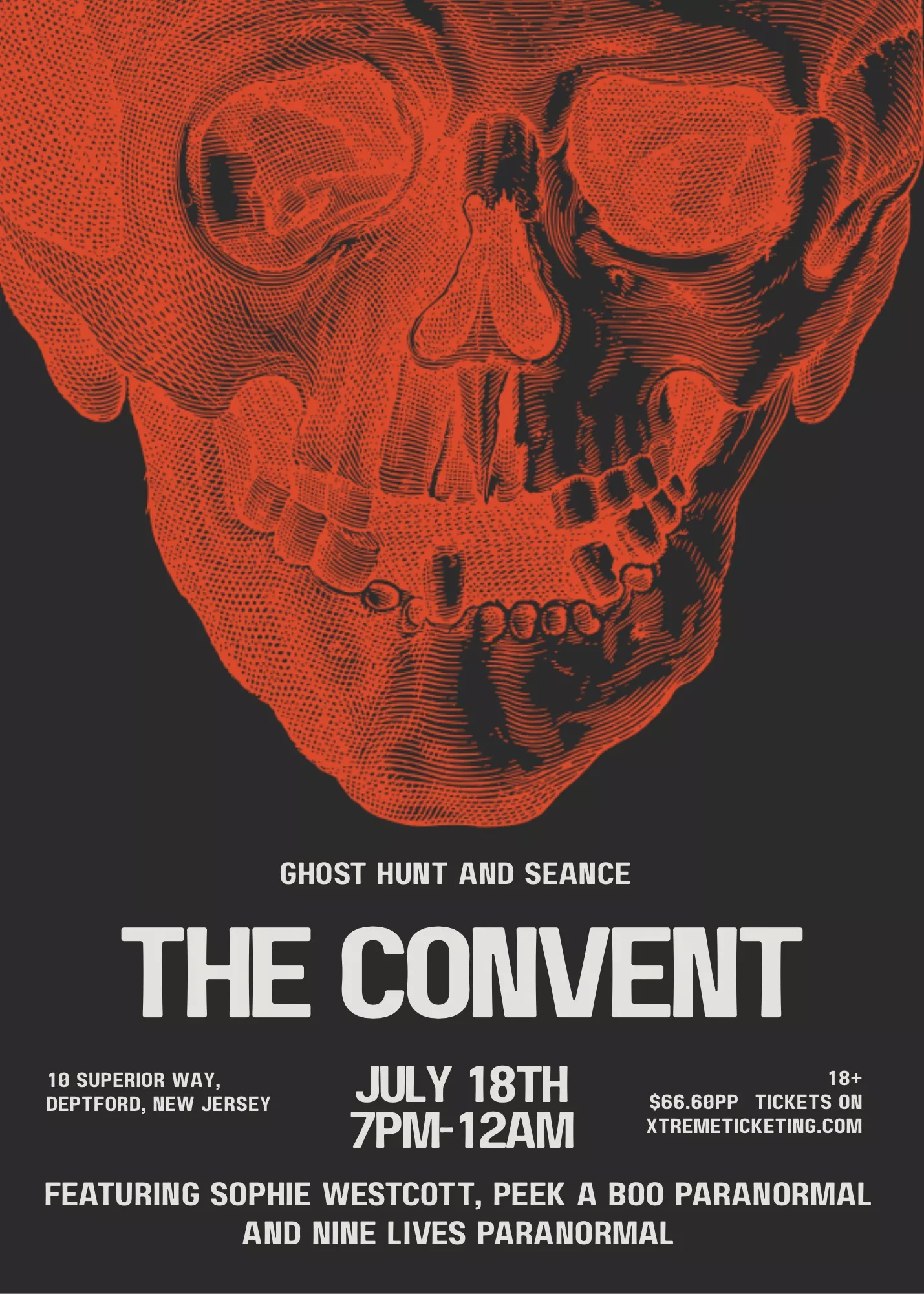Get information & buy tickets toThe Convent Ghost Hunt and Seance on Jul 18, 19:00 @Convent Tattoo | Nine Lives Paranormal