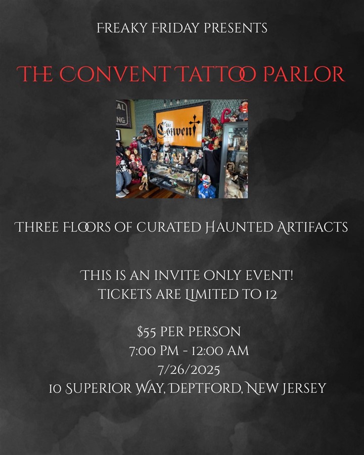 Get Information and buy tickets to Convent Tattoo Private Event! on Nine Lives Paranormal