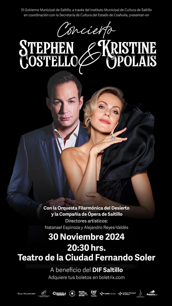 GALA OPERÍSTICA CON  KRISTINE OPOLAIS Y STEPHEN COSTELLO