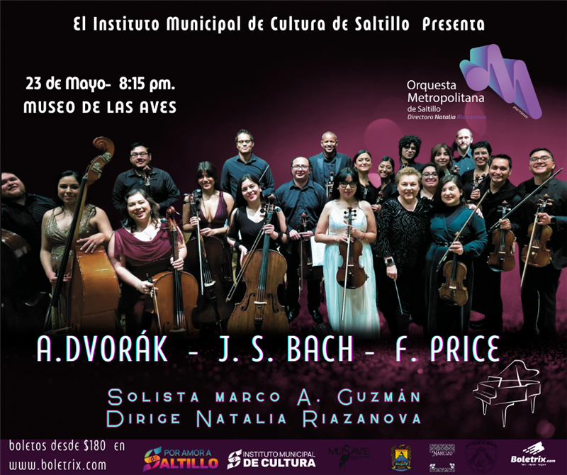 Obtener información y comprar entradas para "CUERDAS SIN LIMITES"  ORQUESTA METROPOLITANA  Concierto de Temporada IV Dirige Natalia Riazanova / Solista Marco Antonio Guzmán. Boletos desde $180 en BOLETRIX.