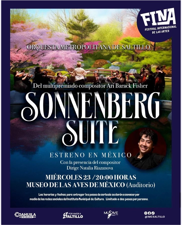 Obtener información y comprar entradas para CUERDAS DE ESTRENO Orquesta Metropolitana de Saltillo FINA 448 en BOLETRIX.
