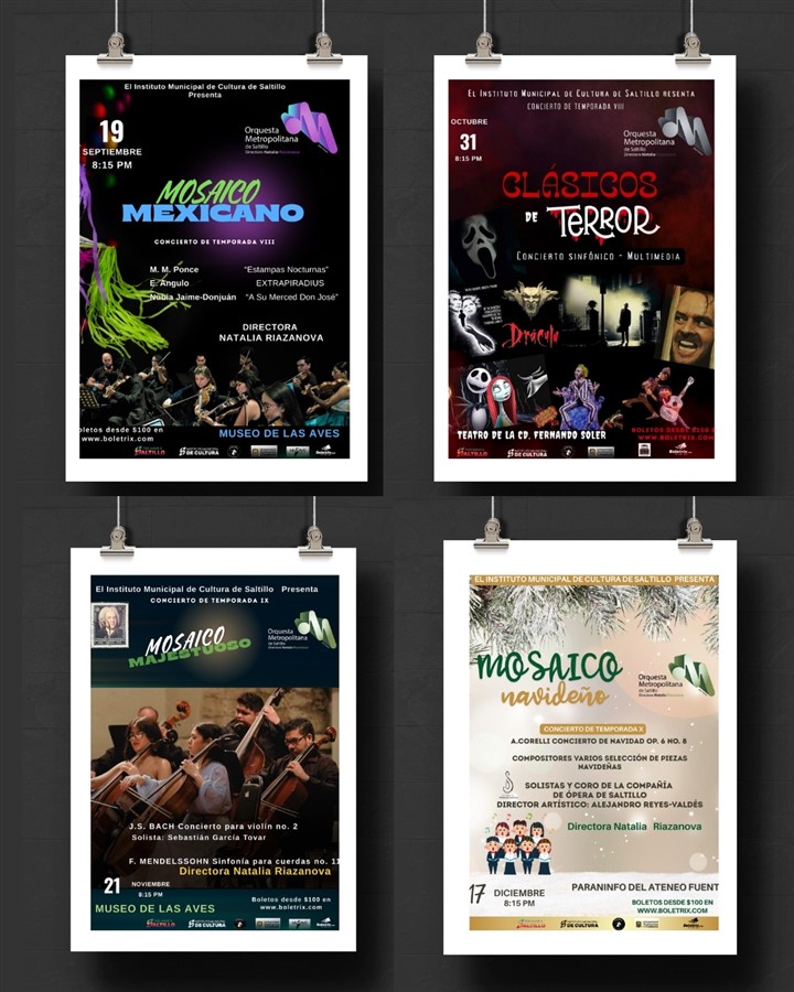 ABONO TEMPORADA 2025 Orquesta Metropolitana de Saltillo