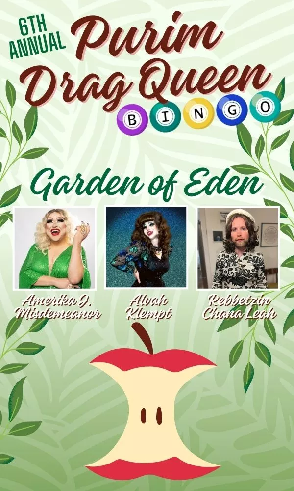 6th Annual Purim Drag Queen Bingo: The Garden of Eden image