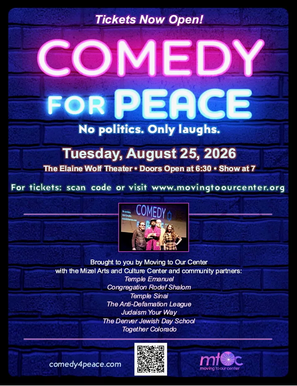 *Comedy For Peace image