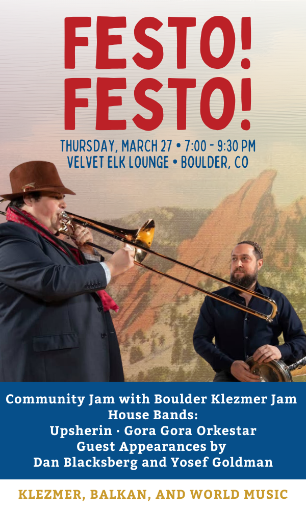 Get Information and buy tickets to Festo! Festo! @ Velvet Elk Lounge, Boulder, CO  on Mizel Arts and Culture Center