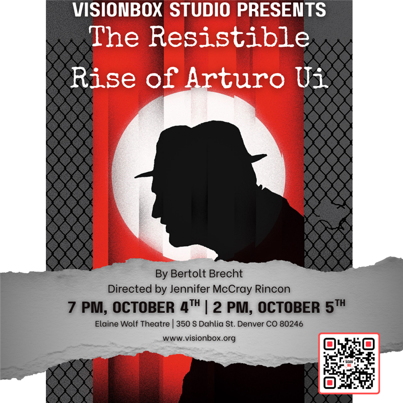 Get Information and buy tickets to Visionbox Studio Presents The Resistible Rise of Arturo Ui by Bertolt Brecht, Directed by Jennifer McCray Rincon  on Mizel Arts and Culture Center