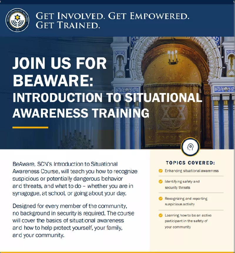 Obtenez des informations et achetez des billets pour BeAware: Introduction To Situational Awareness Training  sur Mizel Arts and Culture Center